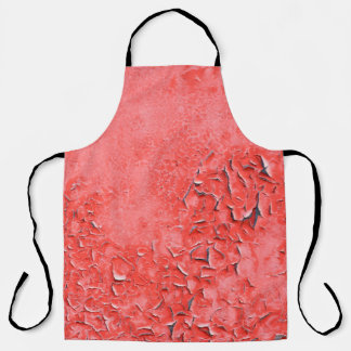 Textuur van  roestgeschilderd ijzerwandbekleding schort