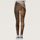 textuur van ruw leer leggings (Voorkant)