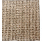 textuur van ruw linnen douchegordijn (Voorkant)