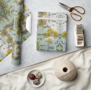Textuur van schors van espen cadeaupapier