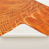 textuur van struisgras sherpa deken (3/4)