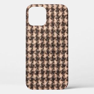 Textuur van tartan-ontwerpdoek. iPhone 12 hoesje