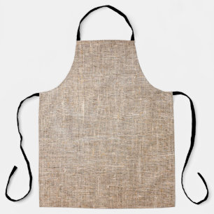 textuur van textiel, jute bruine stof schort