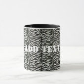 Textuur van zebra-camouflage mok (Midden)