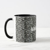 Textuur van zebra-camouflage mok (Links)
