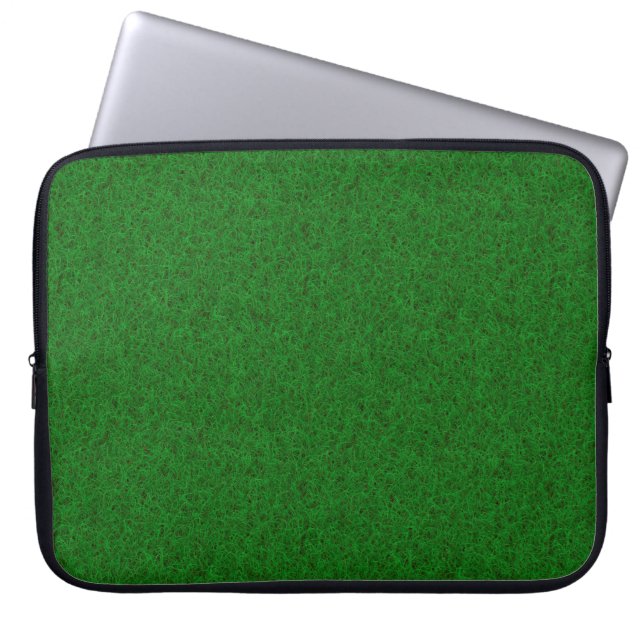 textuurachtergrond gras laptop sleeve (Voorkant)
