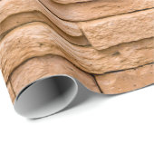 textuurbaksteen beige close-up cadeaupapier (Rol Hoek)