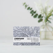 Textuurband - Snowy Branches Visitekaartje (Staand voorkant)