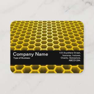 Textuurband V2 - Honeycomb Perspective Amber Visitekaartje