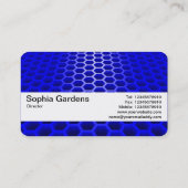 Textuurband V2 - Honeycomb Perspective Blue Visitekaartje (Achterkant)