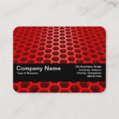 Textuurband V2 - Honeycomb Perspective Red Visitekaartje (Voorkant)