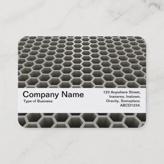 Textuurband V2 - Honeycomb Perspective Warm Visitekaartje (Voorkant)