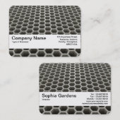 Textuurband V2 - Honeycomb Perspective Warm Visitekaartje (Voorkant / Achterkant)