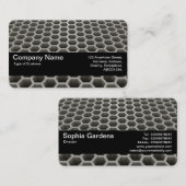 Textuurband V2 - Honeycomb Perspective Warm Visitekaartje (Voorkant / Achterkant)