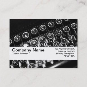 Textuurband V2 -  schrijfmachine Visitekaartje