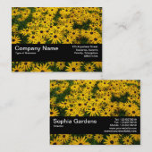 Textuurband V2 - zwarte veredeling (Rudbeckia Hir) Visitekaartje (Voorkant / Achterkant)