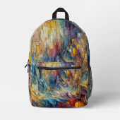 Textuurdikke verf Abstract Bedrukte Rugzak (Voorkant)