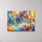 Textuurdikke verf Abstract Canvas Afdruk (Voorkant)