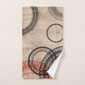 Textuurminimalistisch geo-patroon bad handdoek (Handdoek)