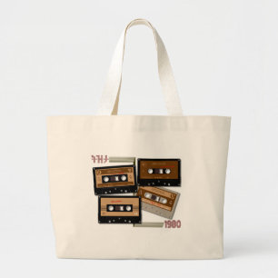 Tezeta Throwback Tunes Cassettebandje Grote Tote Bag