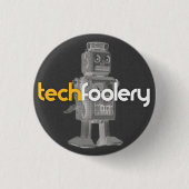 TF Robot Logo - Buttonnen Ronde Button 3,2 Cm (Voorkant)