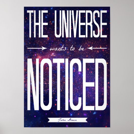 TFiOS het universum wil worden genoteerd Poster (Voorkant)