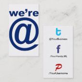 tfPbak social de Wer@b du tfP 2,0 de carte de (Devant / Derrière)