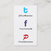 tfPbak social de Wer@b du tfP 2,0 de carte de (Dos)