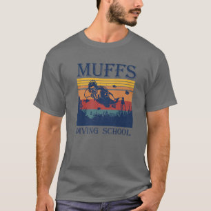 Tg Retro  Muffs Diving School Costuum Diver T-shirt