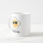 TGI Fried Egg Funny Food Pun Koffiemok (Voorkant links)