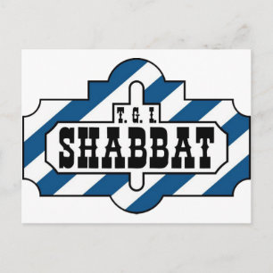 TGI SHABBAT BRIEFKAART