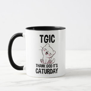 TGIC Dank de hemel het is Caturday Mok