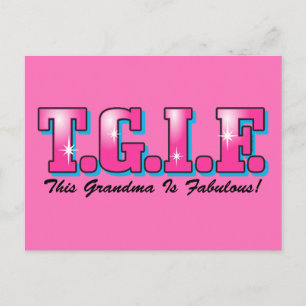 TGIF Fabulous Grandma Briefkaart