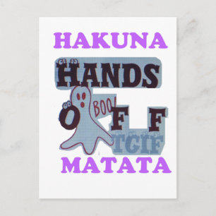 TGIF Hakuna Matata zit in Boo Funny Face Briefkaart