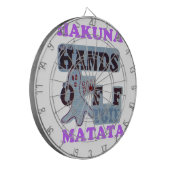 TGIF Hakuna Matata zit in Boo Funny Face Dartbord (Voorkant Links)
