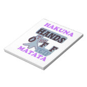 TGIF Hakuna Matata zit in Boo Funny Face Notitieblok (Gedraaid)