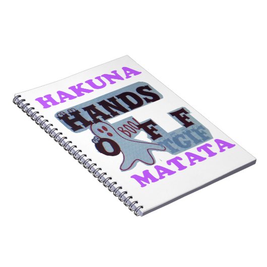 TGIF Hakuna Matata zit in Boo Funny Face Notitieboek (Rechterzijde)