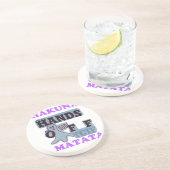 TGIF Hakuna Matata zit in Boo Funny Face Zandsteen Onderzetter (Zijkant)