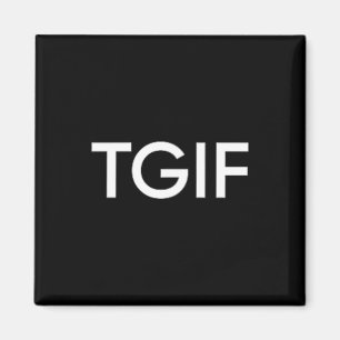 Tgif Leuk Dank God Vrijdag Verklaring Mannen Vrouw Magneet