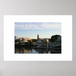 TH Harbour op Bald Head Island Poster