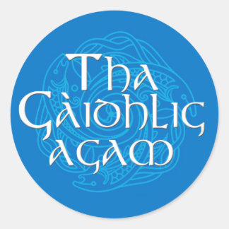 Tha Gaidhlig Agam Ronde Sticker