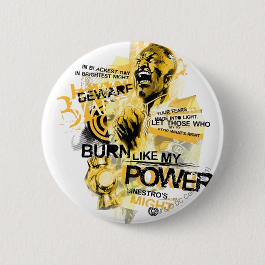 Thaal Sinestro 10 Ronde Button 5,7 Cm (Voorkant)