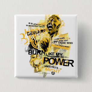 Thaal Sinestro 10 Vierkante Button 5,1 Cm