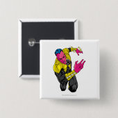 Thaal Sinestro 7 Vierkante Button 5,1 Cm (Voorkant /achterkant)