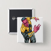 Thaal Sinestro 8 Vierkante Button 5,1 Cm (Voorkant /achterkant)