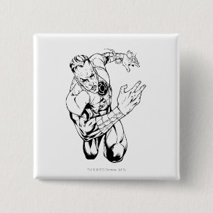 Thaal Sinestro 9 Vierkante Button 5,1 Cm