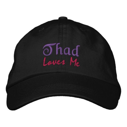 Thad Loves Me Brodé Nom Casquette / Casquette (Devant)