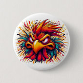 "Thad the Mad Rooster" Button (Voorkant)
