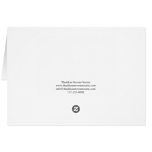 Thaddeus Stevens Card (Dos Horizontal)