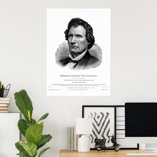 Thaddeus Stevens Print (Thuiskantoor)